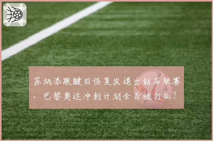 苏炳添跟腱旧伤复发退出钻石联赛，巴黎奥运冲刺计划会否被打乱？